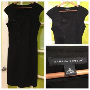 EUC Banana Republic wrap LBD double breasted